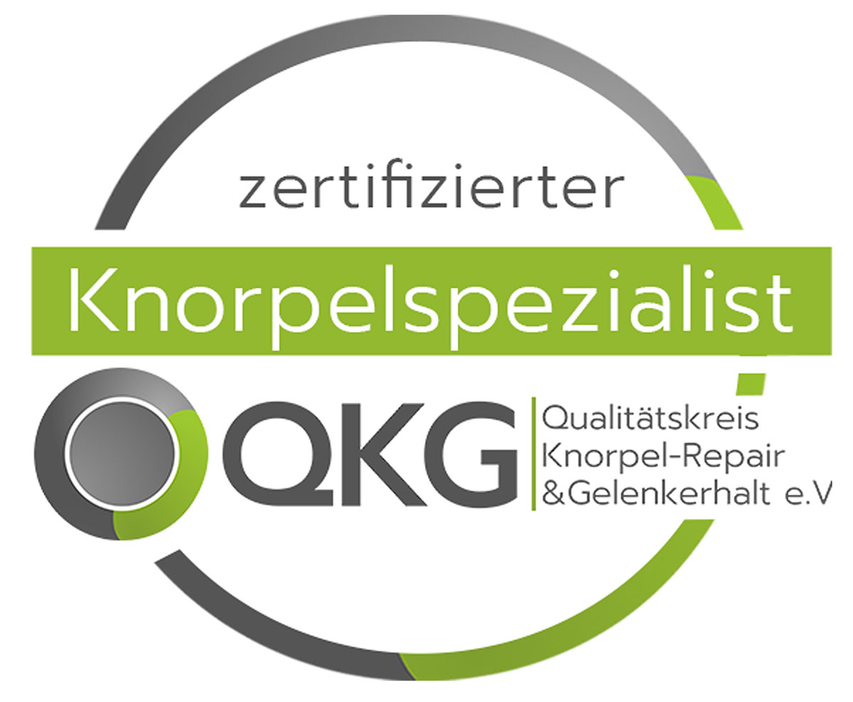 Logo QKG zertifizierter Knorpelspezialist