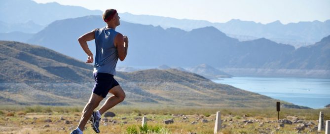 Jogger im Gelände