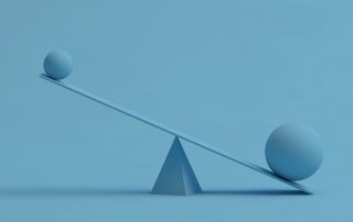 Waage aus der Balance