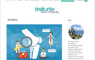 Screenshot des Arthrose-Blogs tirolturtle.at
